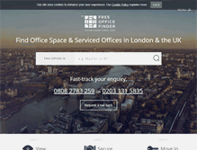 Tablet Screenshot of freeofficefinder.com